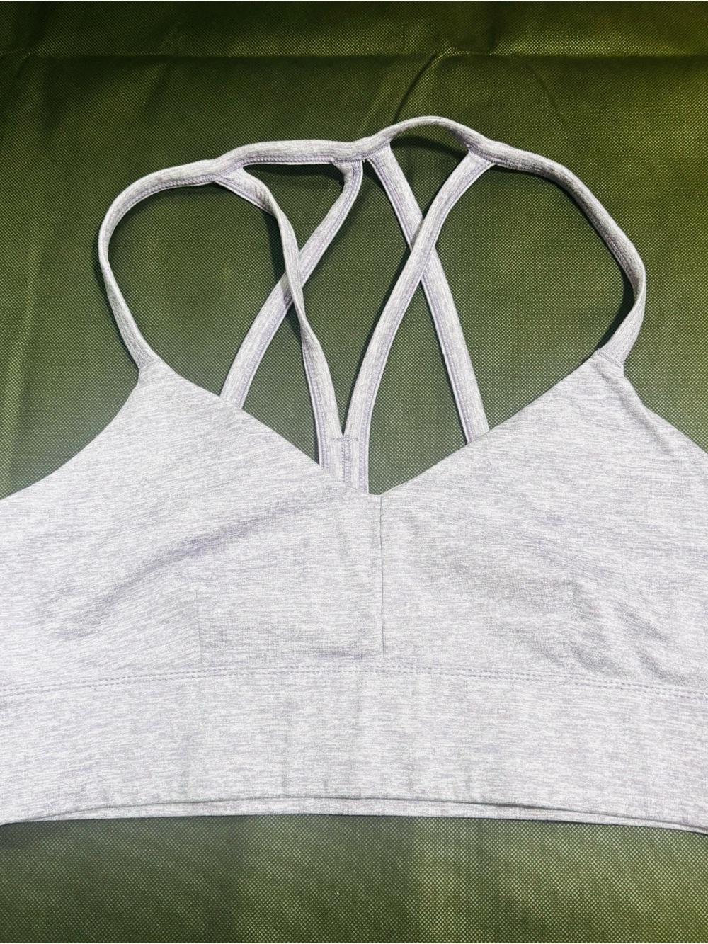 Joy Lab Purple Sports Bra Criss Cross Back No Padding Size Large